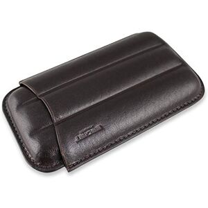 EGOIST Cigar Case in Premium Leather for 3 Cigars, Cigar Accessories, Outdoor Smokers Robusto (Brown)