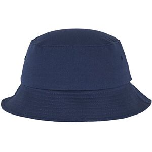 Flexfit Cotton Twill Bucket Hat Unisex Anglerhut für Damen und Herren, einfarbig, mit patentiertem  Band, Farbe Blau, one size