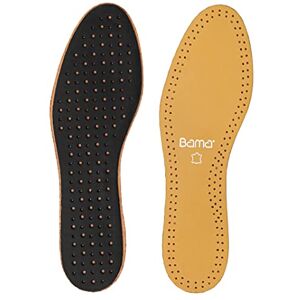 Bama Comfort Exquisite Unisex Comfort Insoles, High-Quality Leather For All Shoes, Brown/Black Brown 40 EU