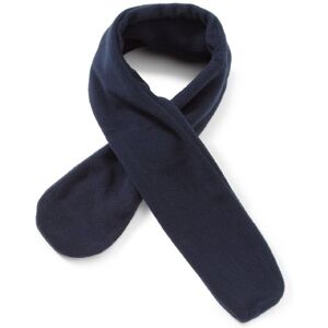 Playshoes children's fleece scarf, cuddly soft neck warmer with loop for inserting navy