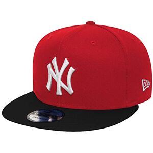 New Era MLB New York Yankees Cotton Block 9Forty Cap Rot-Schwarz Größe Medium