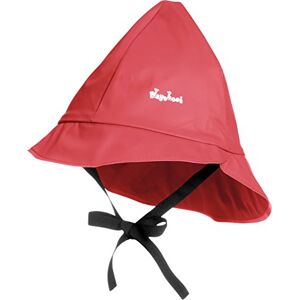 Playshoes Girl's Kids Waterproof Rain with Cotton lining Hat, Red, X-Large (Manufacturer Size:53cm)