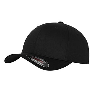 Flexfit Unisex Wooly Combed Baseball Cap, blk/blk