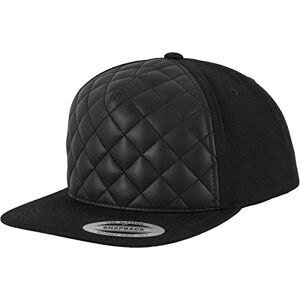 Flexfit Flex fit diamond quilted snapback hat, black, one size, 6089Q 00007 0050