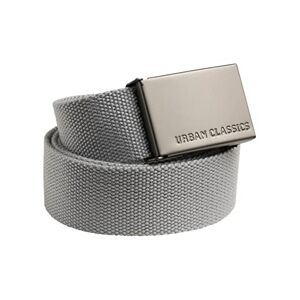 Urban Classics Unisex Adult Canvas Belt Belt, buckle belt, coupling belt. grey