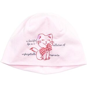 Sterntaler Girls Cute Cat Ears Flower Beanie Hat, Pink (Pink 702)