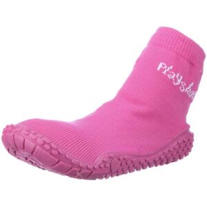 Playshoes Unisex-Child UV Protection Aqua Socks Bathing Beach Thong Sandals and Pool Shoes 174801 Pink 4 UK Child, 20 EU Regular