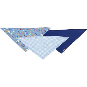 Playshoes Unisex Bandana Bibs Cars Pack of 3 Neckerchief, Blue (Original), One Size