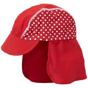 Playshoes Girl's UV Sun Protection Polka Dot Swim Sun Hat Cap, Red (Original), Medium (Manufacturer Size:51cm)