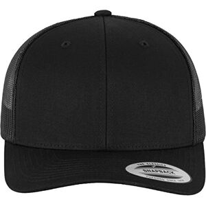 Flexfit Unisex Retro Trucker Baseballkappe, Schwarz, Einheitsgröße EU