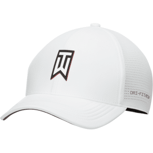 Struktureret Tiger Woods Nike Dri-FIT ADV Club-kasket - hvid hvid S/M