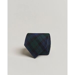 Drake's Silk Fine Grenadine Handrolled 8 cm Tie Blackwatch men One size Blå,Grøn