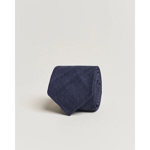 Drake's Silk Tussah Handrolled Tie Navy men One size Blå