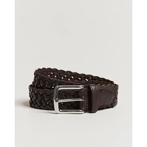 Polo Ralph Lauren Braided Leather Belt Dark Brown men W36/90cm Brun