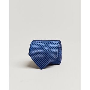 Eton Silk Geometric Weave Tie Navy men One size Blå