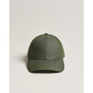 Varsity Headwear Linen Baseball Cap French Olive men S Grøn