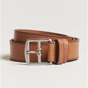 Anderson's Bridle Stiched 3,5 cm Leather Belt Tan men 85 Brun