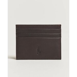 Polo Ralph Lauren Leather Credit Card Holder Brown men One size Brun