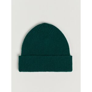 Le Bonnet Lambswool/Caregora Beanie Moss men One size Grøn