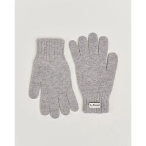 Le Bonnet Merino Wool Gloves Smoke men L Grå