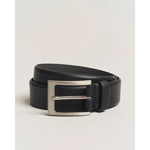 Boss Barnabie Leather Belt 3,5 cm Black men 90 Sort