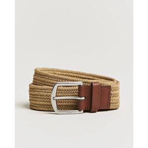 Polo Ralph Lauren Braided Cotton Elastic Belt Timber Brown men S Beige