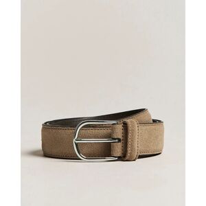 Anderson's Suede 3,5 cm Belt Beige men 85 Beige