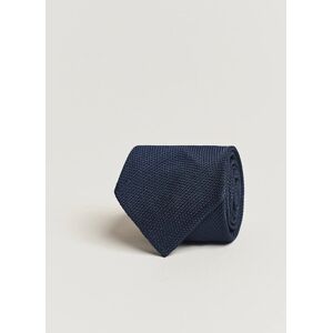 Finamore Napoli Grenadine Silk Tie Navy men One size Blå