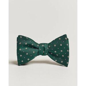 E. Marinella Silk Bow Tie Dark Green men One size Grøn