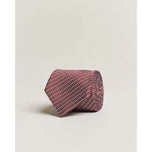 Giorgio Armani Jacquard Silk Tie Ruby men One size Rød