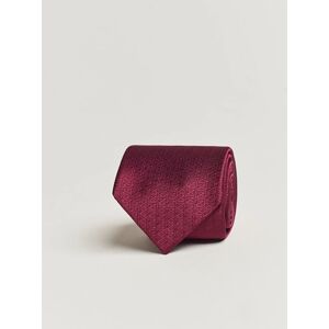 Zegna Monogram Silk Tie Burgundy men One size Rød