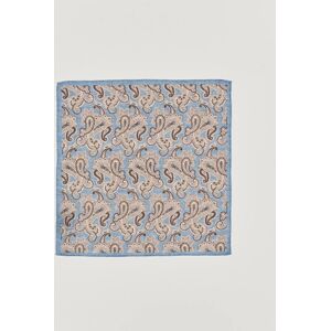 Amanda Christensen Linen Printed Large Paisley Pocket Square Blue men One size Blå,Orange