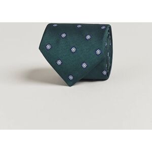 E. Marinella 3-Fold Jacquard Silk Tie Dark Green men One size Grøn