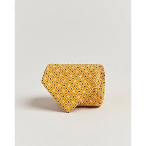 E. Marinella 3-Fold Printed Silk Tie Yellow men One size Gul