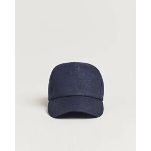 Wigéns Baseball Linen Cap Navy men L Blå