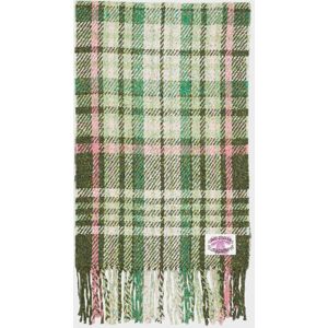 Acne Studios Plaid Fringe Scarf Green ONESIZE