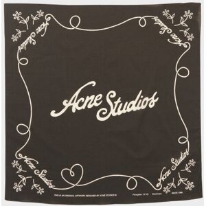 Acne Studios Floragatan Scarf Black/White ONESIZE