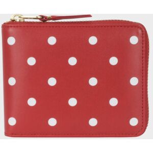 Comme des Garcons Wallet Plain Dots Wallet Red/White ONESIZE