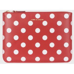 Comme des Garcons Wallet Dots Clutch Red/White ONESIZE