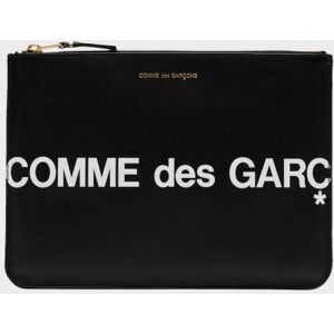 Comme des Garcons Wallet Clutch Huge Logo Black ONESIZE