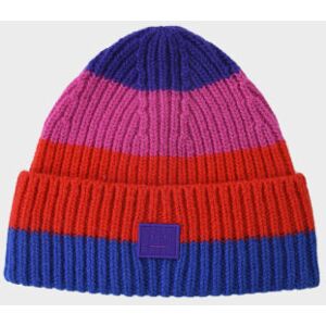 Acne Studios Mini Pansy N Face Beanie Purple/Multicolor 4-6