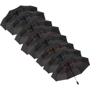 Fare Fa5484, Paraplyer Pocket Umbrella Fare®-Aoc-Mini Style-Sort/magenta-Ø 97 Cm