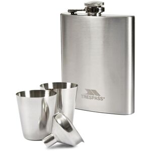 Trespass Dramcask - Hip Flask  Silver One Size