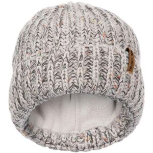 Trespass Drifter - Adults Knitted Beanie  Pale Grey Speckle One Size