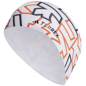 Adidas Terrex Aeroready Graphic Headband White/Semi Impact Orange/Black Men M/L, White/Semi Impact Orange/Black