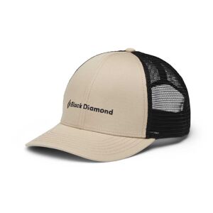 Black Diamond Men's Trucker Hat Khaki/Black/BD Wordmark One Size, Khaki-Black-BD Wordmark
