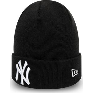 New Era New York Yankees Essential Cuff Beanie Hat Black OneSize, Black