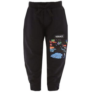 Versace Sweatpants - Sort M. Print/lommer - Versace - 12 År (152) - Sweatpants