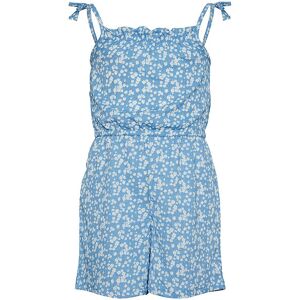 Vero Moda Girl Sommerdragt - Vmhaya - Blissful Blue M. Blomster - Vero Moda Girl - 8 År (128) - Sommerdragt