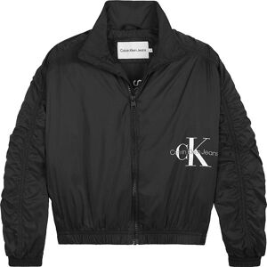 Klein Sommerjakke - Monogram Off Placed - Ck Black - Calvin Klein - 8 År (128) - Sommerjakke